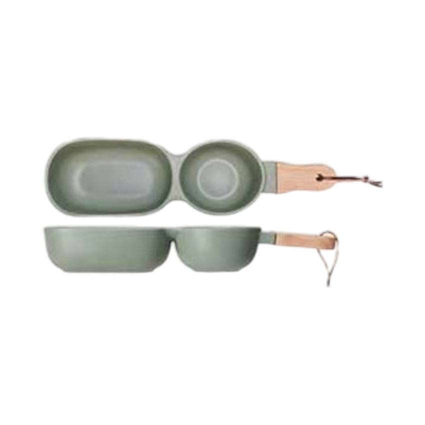 Coupelle Apéro avec poignet Vert - D 34.5*9.5*5.5 cm