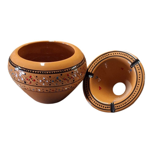 Cendrier marocain Marrakech Caramel - Grand modèle
