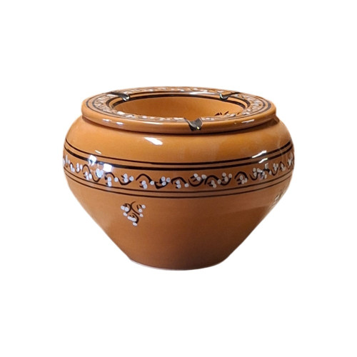 Cendrier marocain Tatoué Caramel - Grand modèle