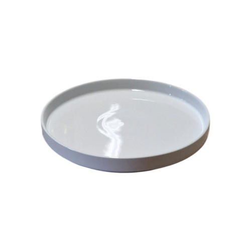 Assiette plate porcelaine blanche - L 24 cm - Oslo 2