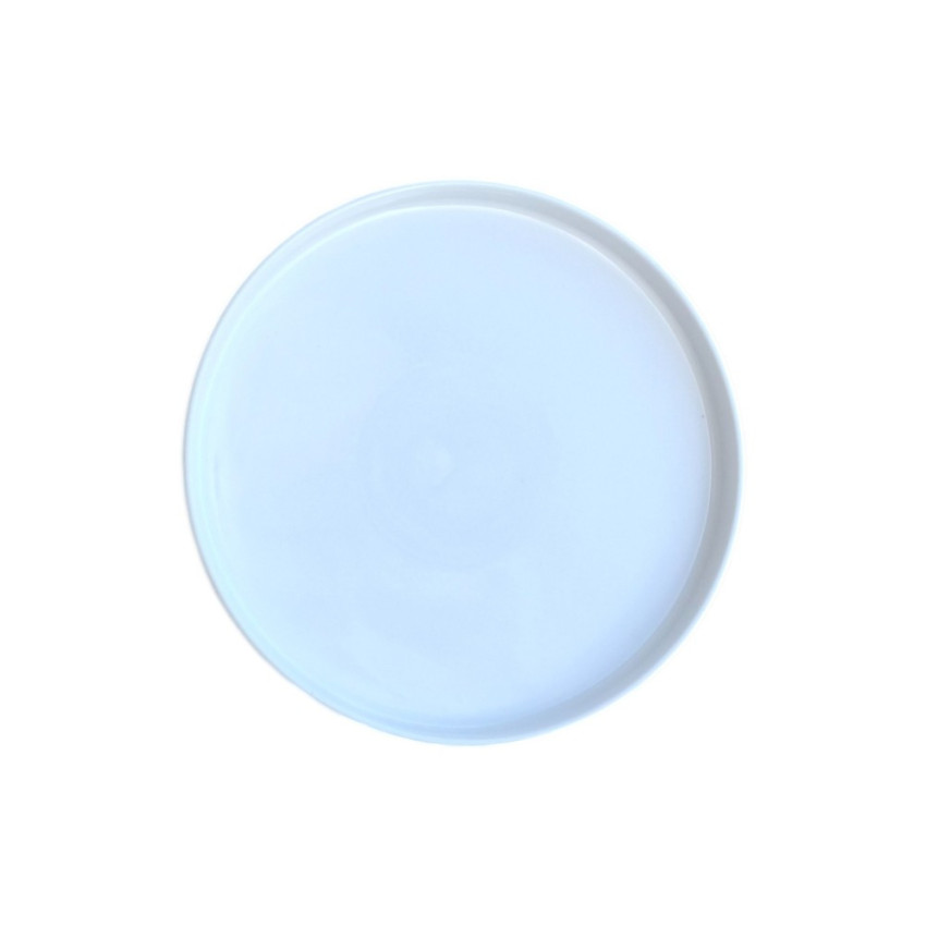 Assiette plate porcelaine blanche - L 24 cm - Oslo