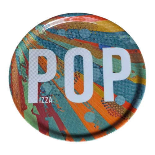 Assiette à pizza 33 cm de diamètre Pizza Pop
