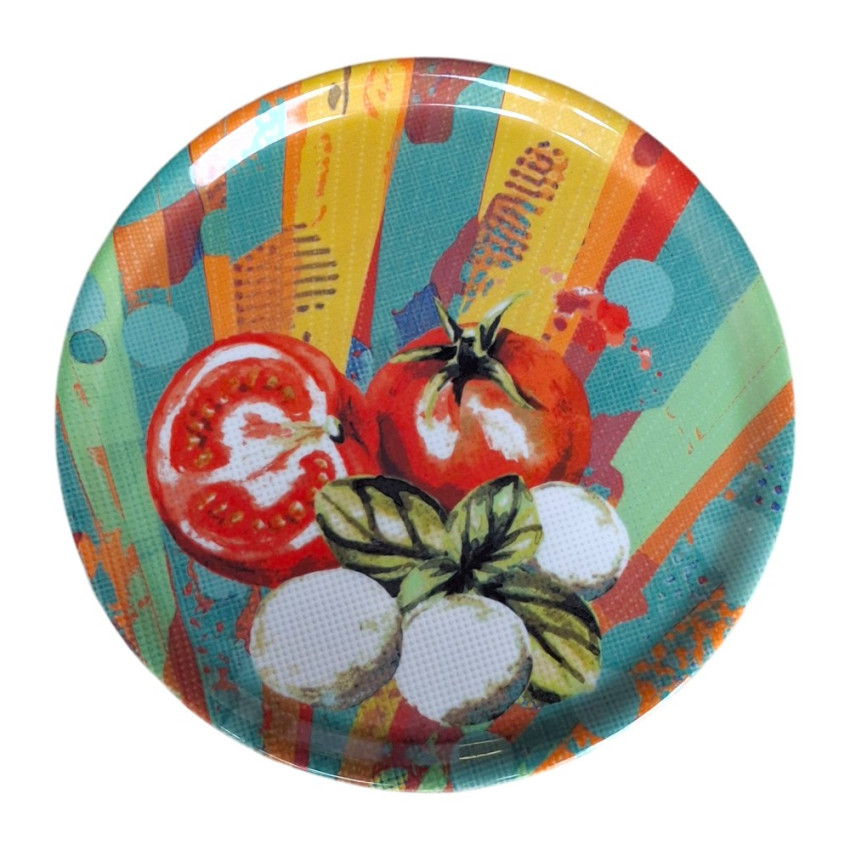 Assiette à pizza 31 cm de diamètre Tomate