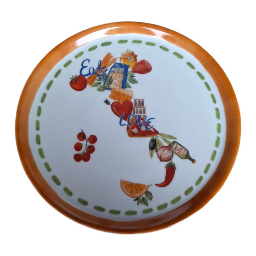 Assiette à pizza 31 cm de diamètre Italia