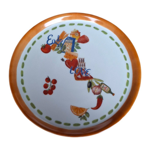 Assiette à pizza 31 cm de diamètre Italia