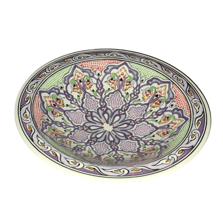 Plat de service Etoile d'Ishtar Violet - D 37 cm