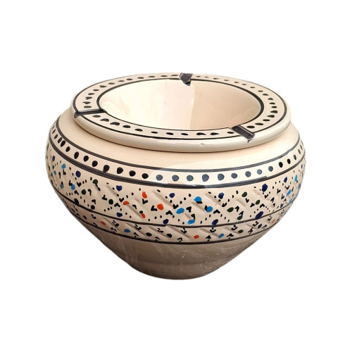 Cendrier marocain Marrakech Beige - Grand modèle