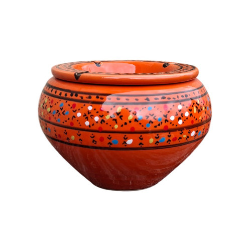 Cendrier marocain Marrakech Orange - Grand modèle