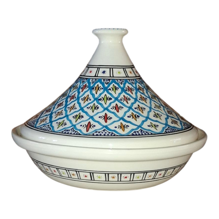 Service tajine assiettes plates Bakir Turquoise - 6 pers