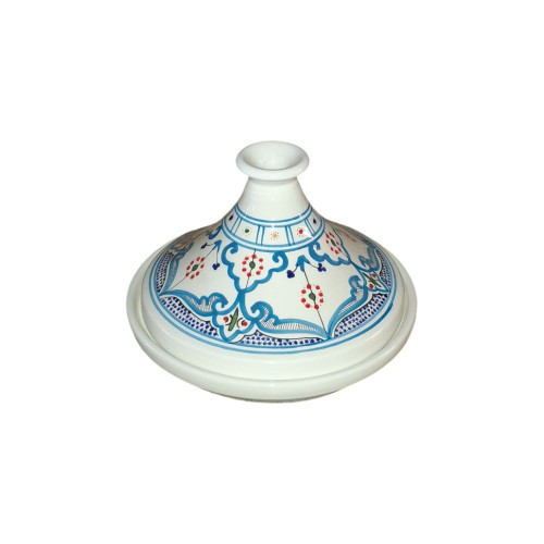 Tajine individuel de service Marocain Turquoise - D 22 cm 2