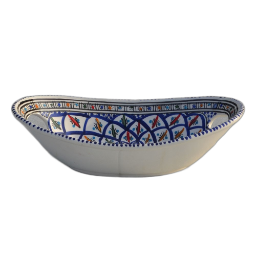 Corbeille à fruits Bakir bleu