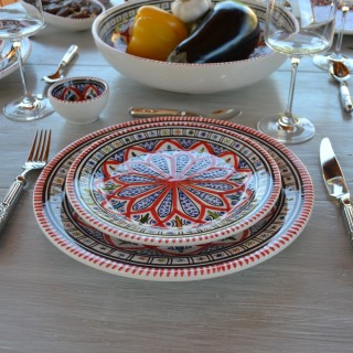 Service de table Bakir rouge - 12 pers