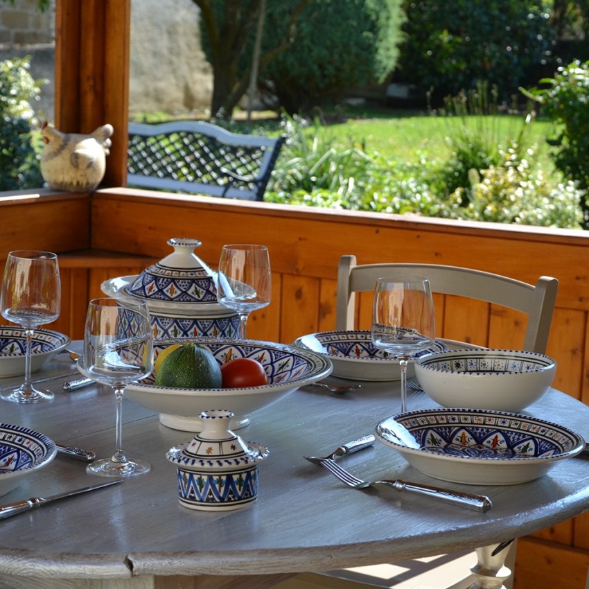 Cocotte Querouana Bakir bleu - D 25 cm