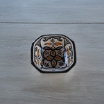 Plat octogonal Marocain noir - L 10 cm