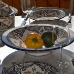 Plat Tebsi Marocain noir - D 33 cm