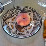 Assiette à entrée ou dessert Marocain noir Liseré - D 20 cm