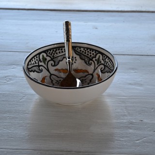 Bol Marocain noir Liseré - D 16 cm