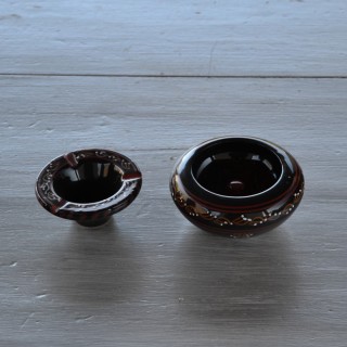 Cendrier anti fumée Tatoué noir - Petit modèle