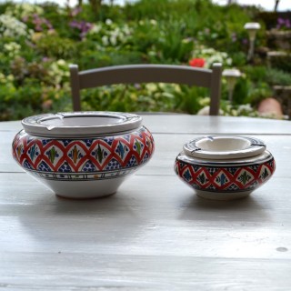 Cendrier anti fumée Bakir rouge - D 20 cm