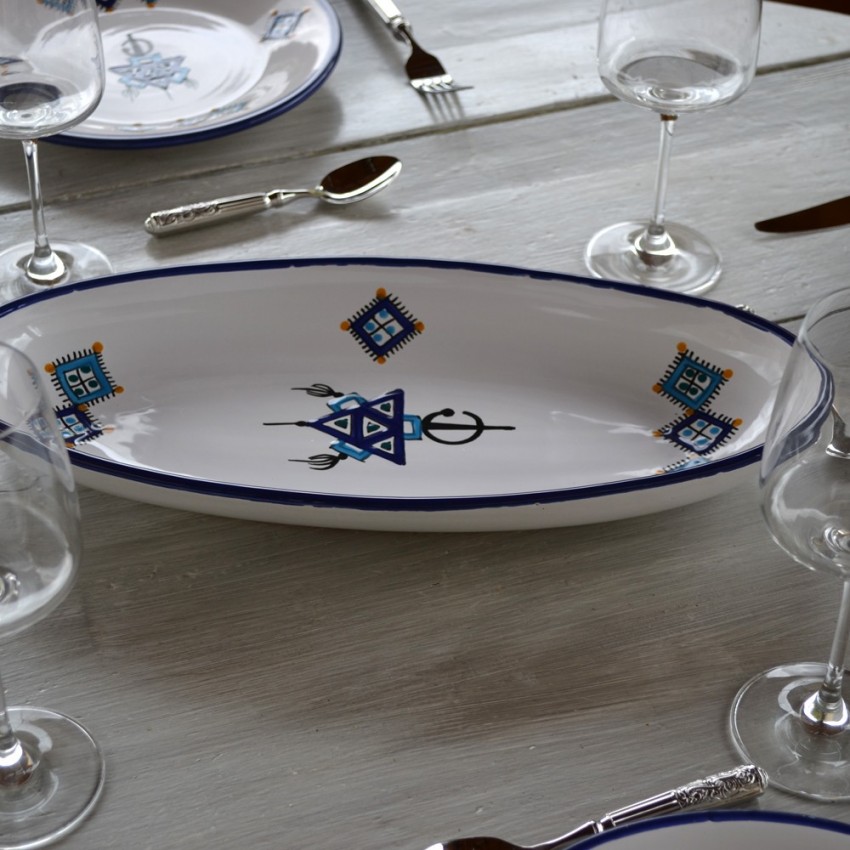 Plat ovale Khelel - L 40 cm
