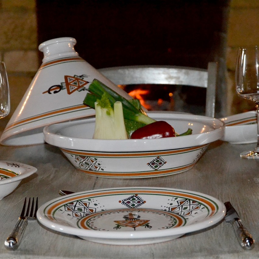 Assiette plate Sahel beige - D 24 cm