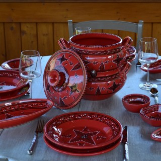 Bol Tatoué rouge - D 10 cm