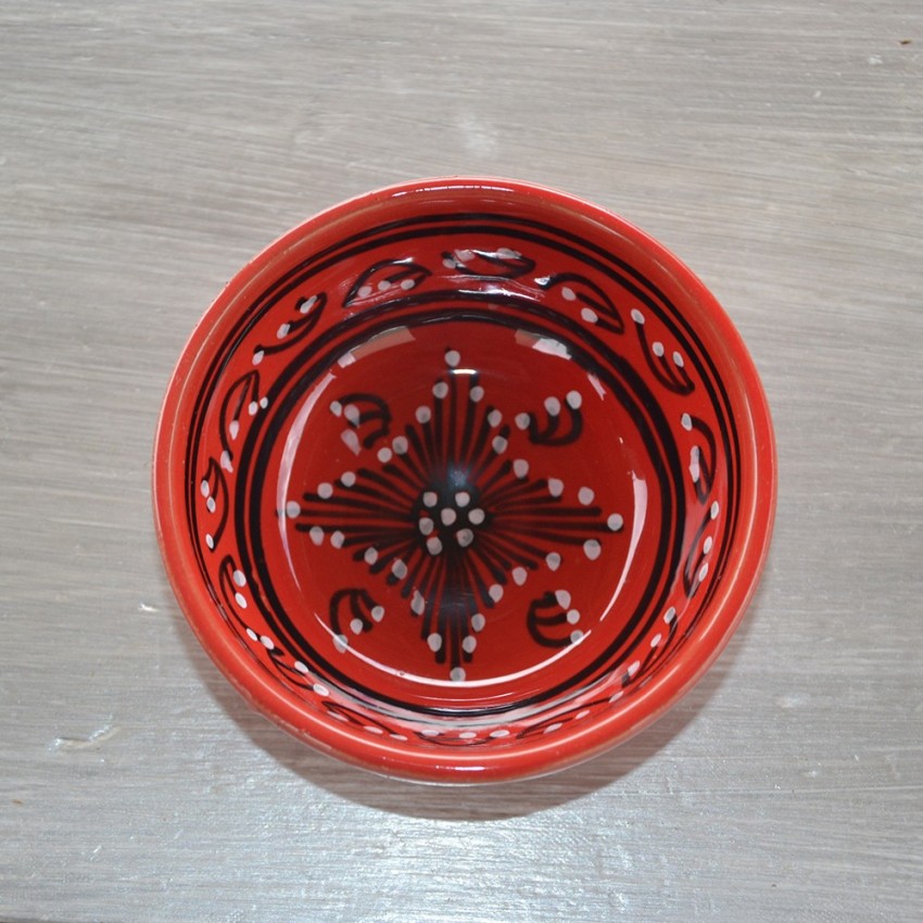 Bol Tatoué rouge - D 10 cm