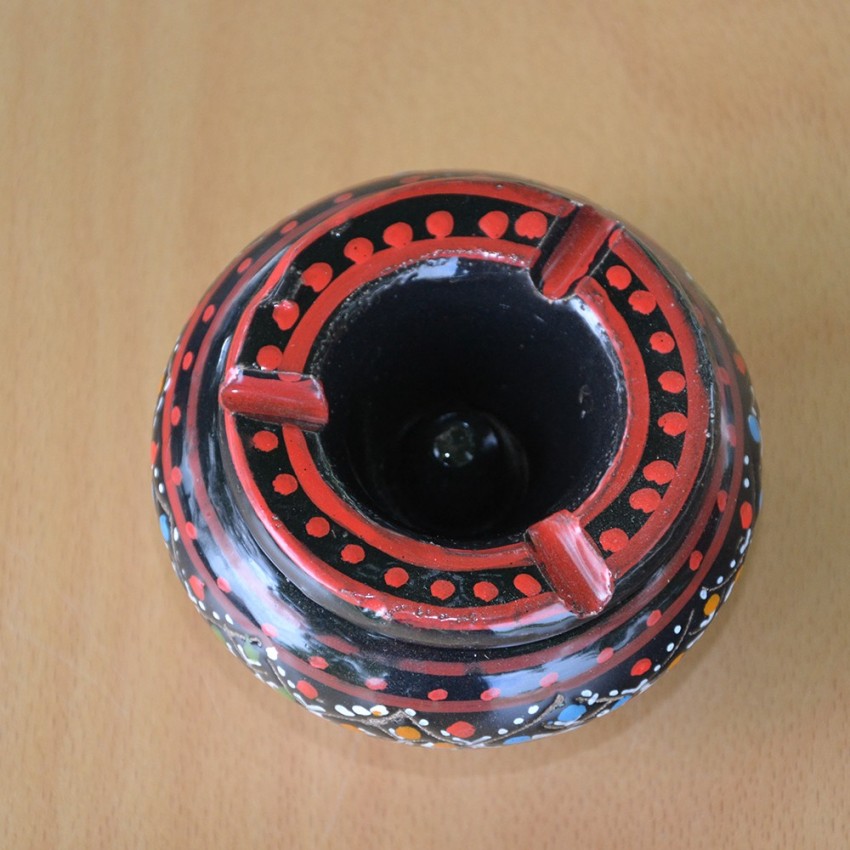 Lot de 2 mini cendriers Marrakech Noir et Vert