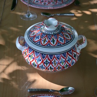 Service à soupe Bakir rouge - 6 pers