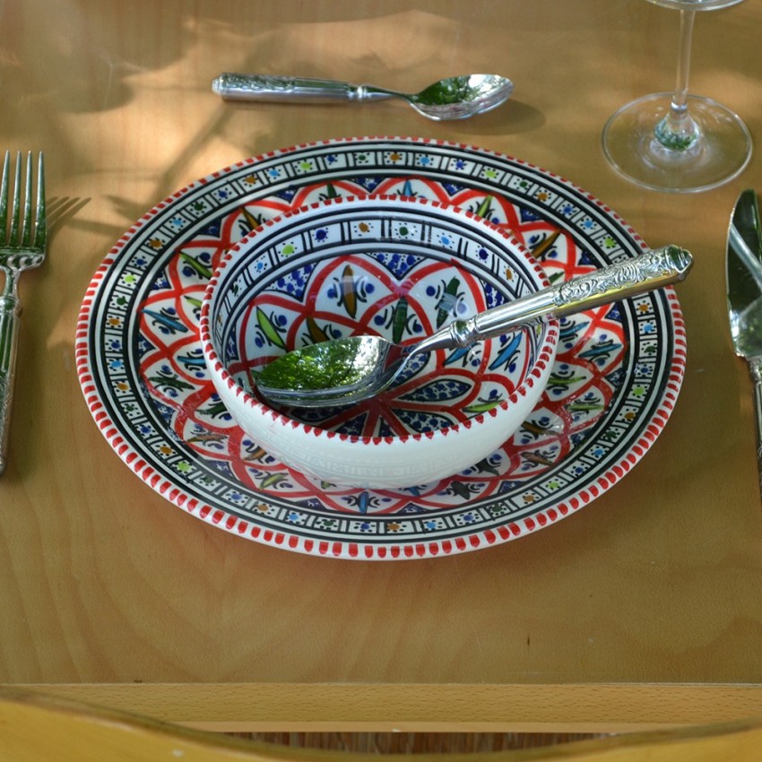 Service à soupe Bakir rouge - 6 pers