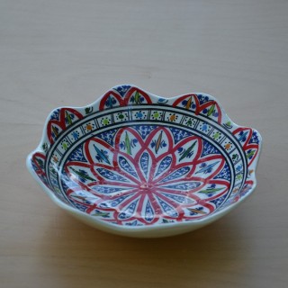 Jatte fleur Bakir rouge D 24 cm