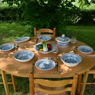 Lot de 6  assiettes creuses Bakir Royal - D 24 cm