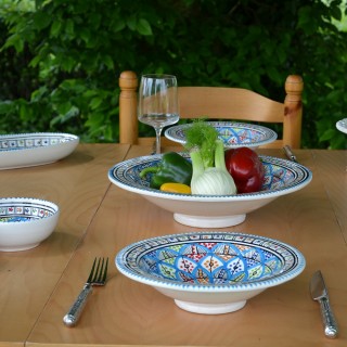6 assiettes Tebsi Bakir Royal - D 23 cm