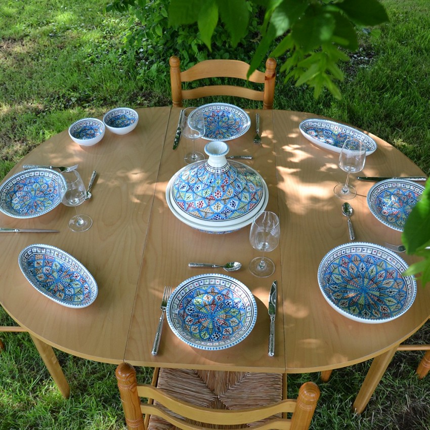 Service tajine assiettes creuses Bakir Royal - 6 pers 