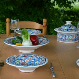 Service à couscous assiettes Tebsi Bakir Royal - 8 pers