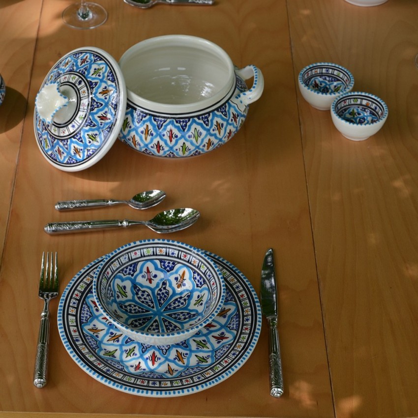 Service à soupe Bakir  turquoise - 8 pers