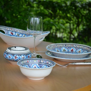 Saladier Bakir turquoise - D 25 cm