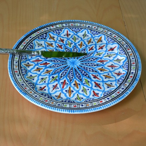 Service à dessert Bakir turquoise - 6 pers