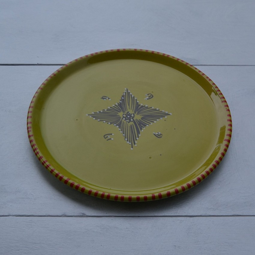 Service à apéritif Tatoué vert pistache