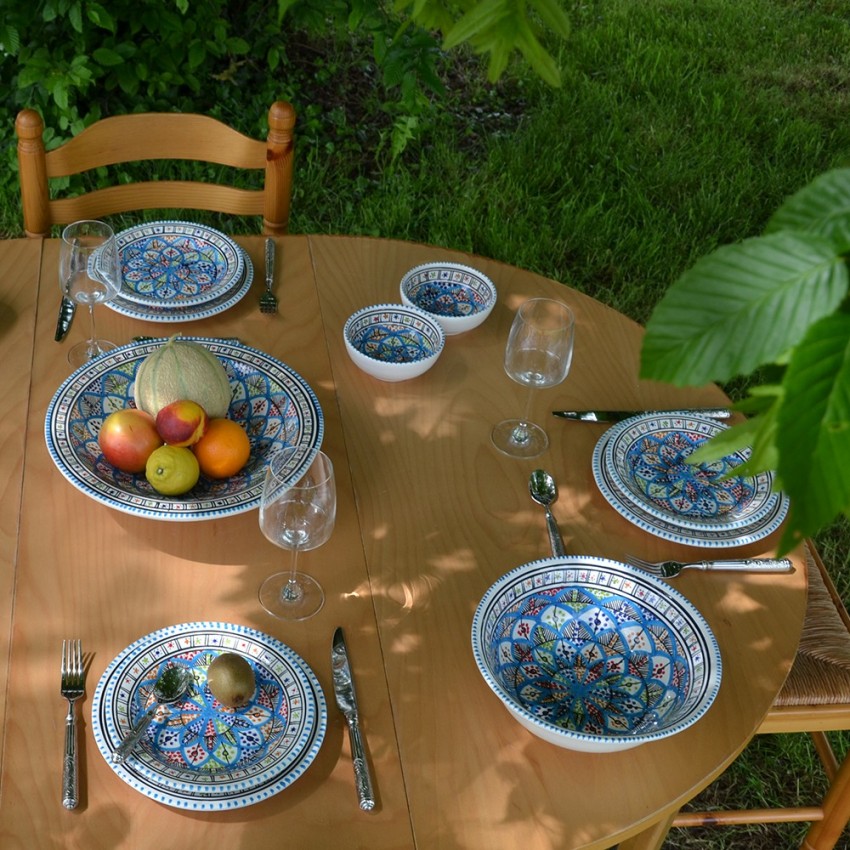 6 assiettes plates Bakir Royal - D 28 cm