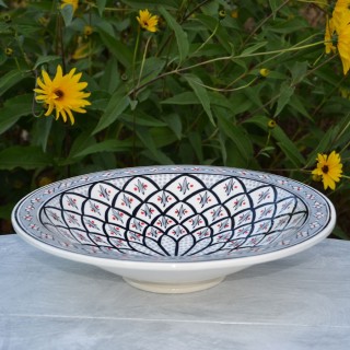 Plat Tebsi Bakir gris - D 33 cm