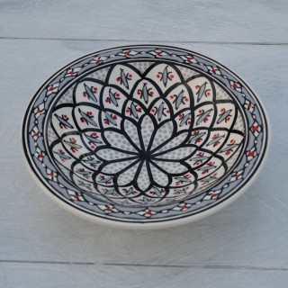 Plat Tebsi Bakir gris - D 33 cm