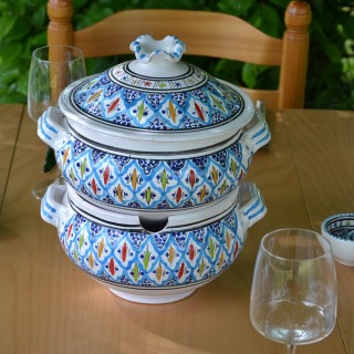 Couscoussier Bakir turquoise - Grand modèle