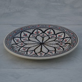 Assiette plate Bakir gris - D 24 cm