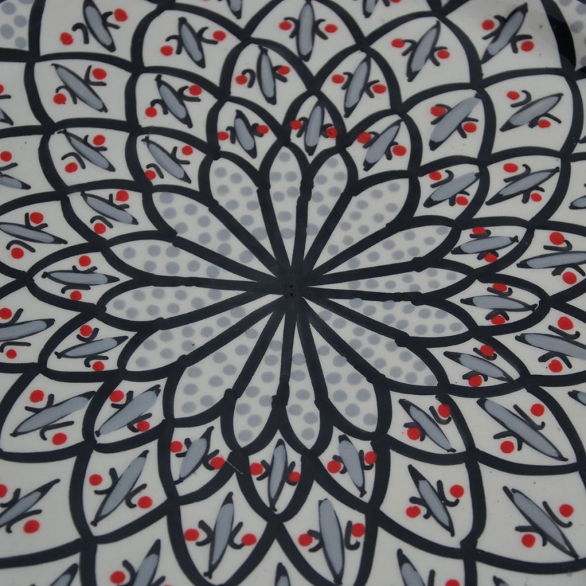 Assiette plate Bakir gris - D 24 cm