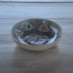 Jatte Marocain turquoise Liseré - D 20 cm