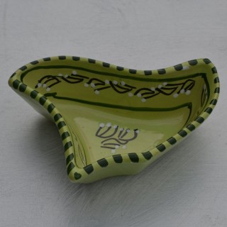 Service apéritif Fleur Tatoué Vert