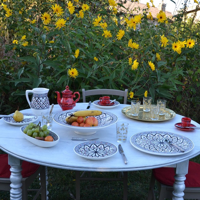 Assiette à entrée ou dessert Bakir gris - D 20 cm