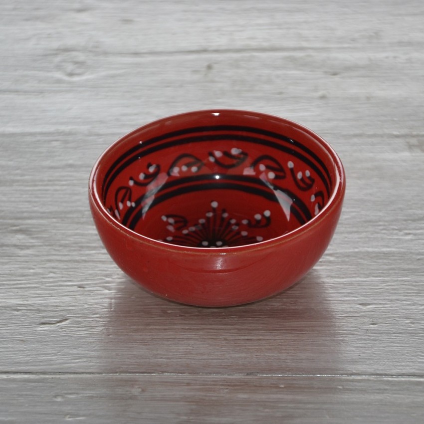 Bol Tatoué rouge - D 15 cm