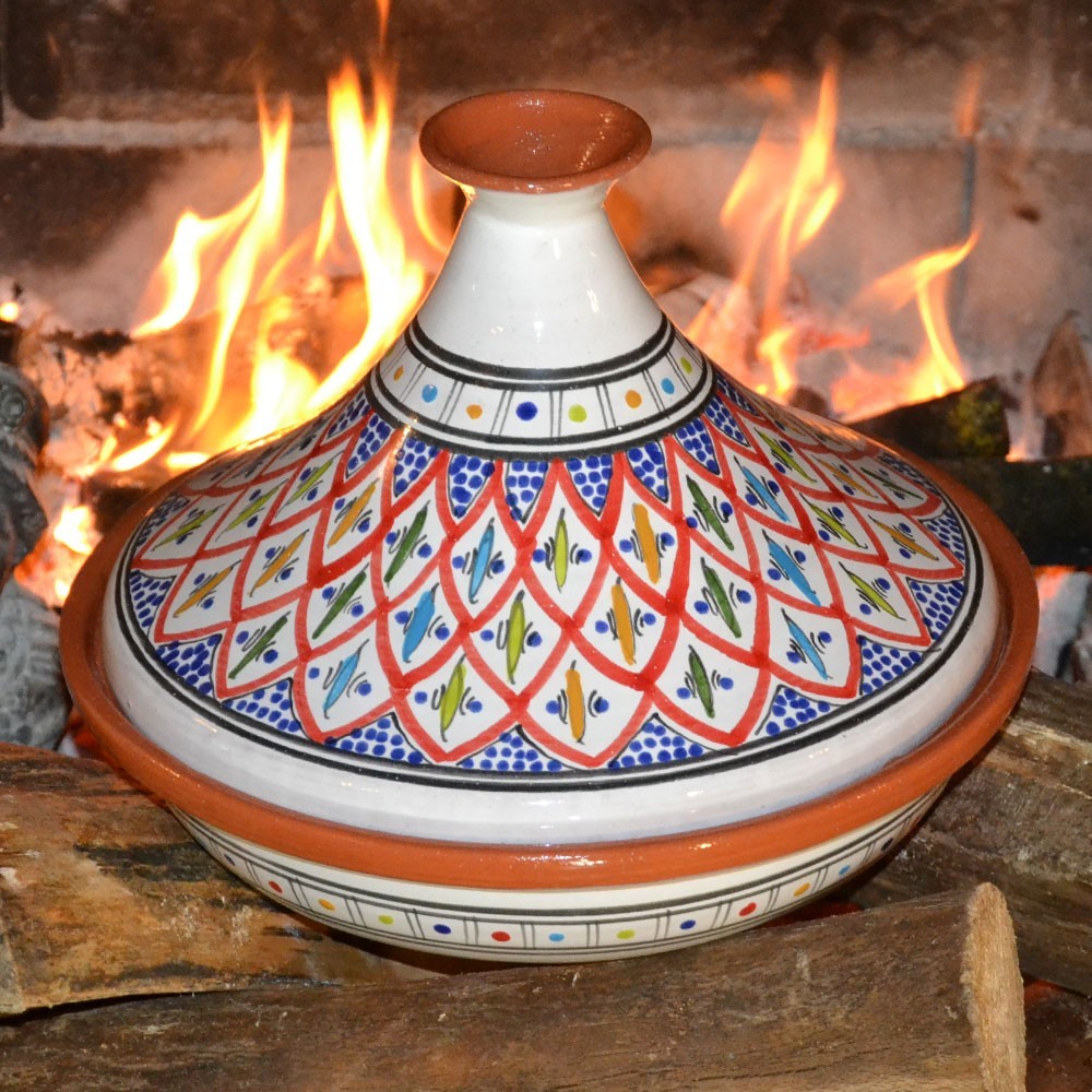 Tajine Bakir rouge - D 31 cm traditionnel